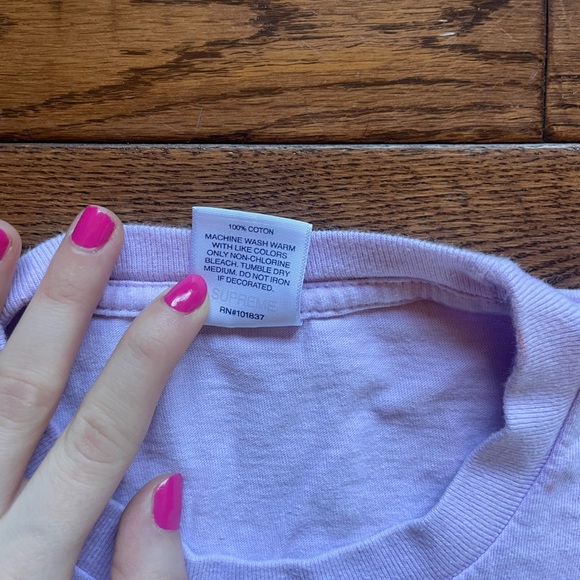 Vintage Purple Supreme T-shirt Size Medium - Picture 4 of 7